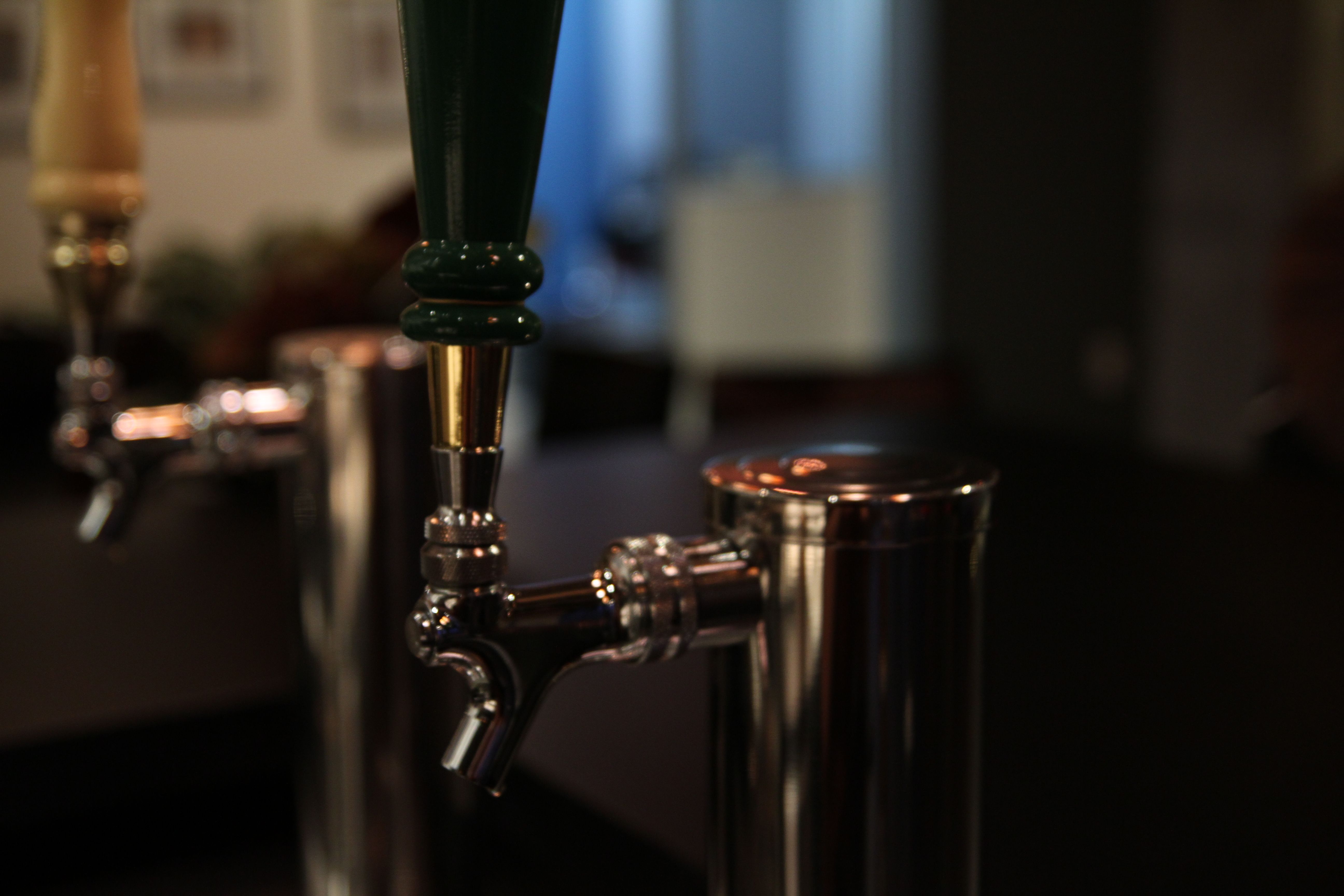Beverage service kegs in Light Iron's guest lounge