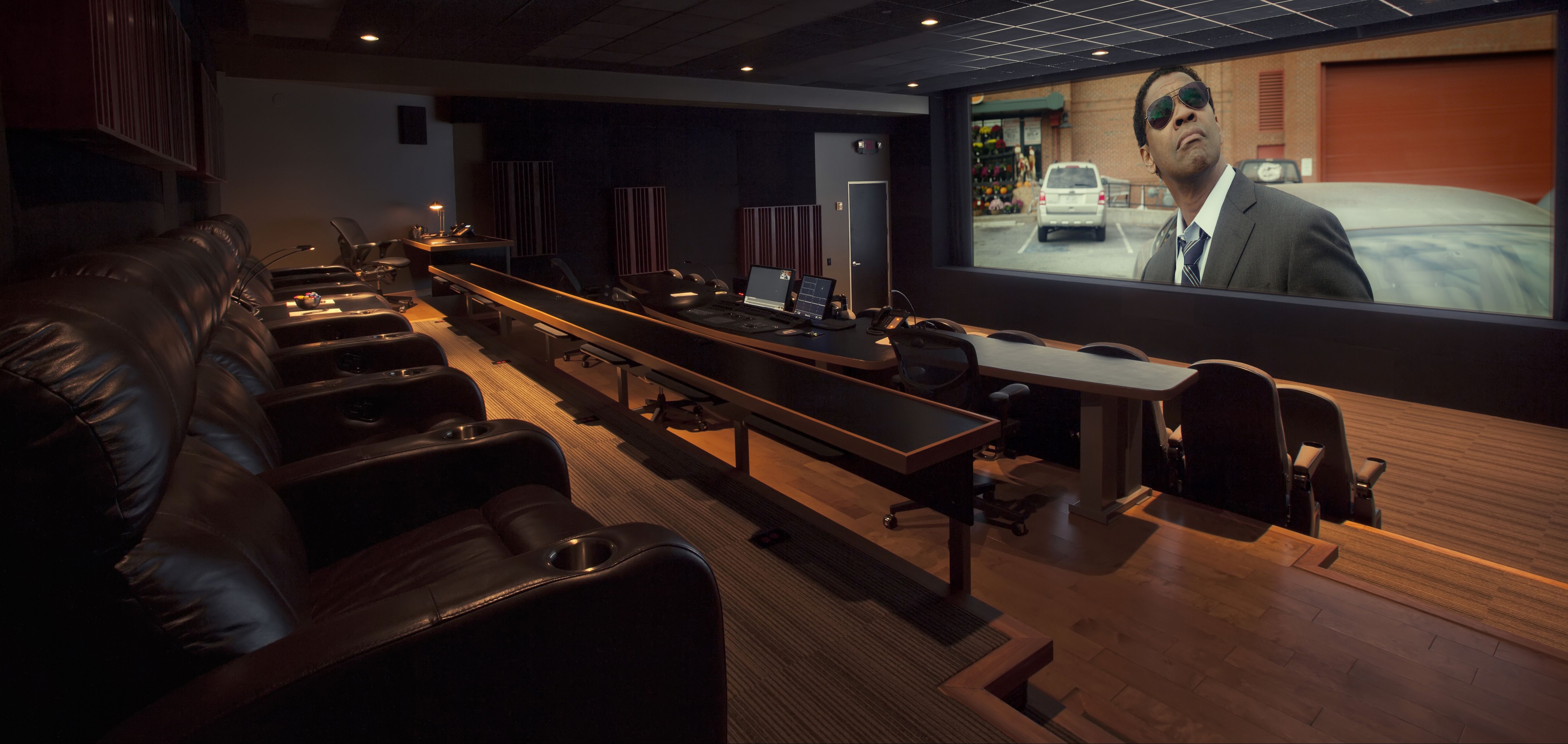 Light Iron Theater 1 screening room with 4K projection in Hollywood, Los Angeles